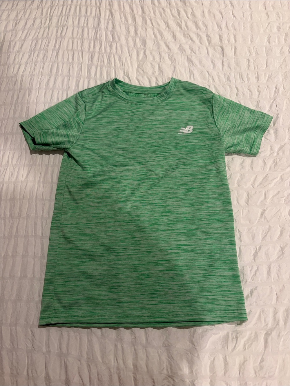 New Balance Kids Green Heathered Athletic Tee